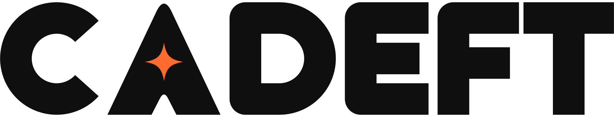 Cadeft wordmark, dark